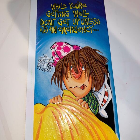 Vintage 70s Greeting Card Get Well Alcohol unused - Picture 2 of 5